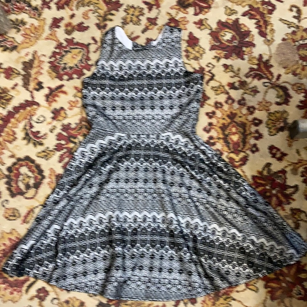 black lace dress with white under-layer girls 16
